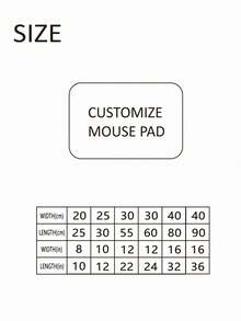 Customized Mouse Pad With Non-Slip Rubber Base, Washable, Personalized Gaming Mouse Mat, Suitable For Birthday, Mother's Day, Father's Day, Office Party - Use Your Logo/Image/Text, Large Mouse Pad - Multicolor - View 3