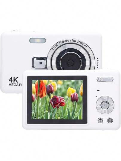 Cámara Digital, Cámara 4K de 50mp con 16x Zoom Digital Anti Shake, 2.4 Pulgadas Color Camera Compacta para Niños Niños para Niños Adolescentes Niña, Cámara para Niños (64GB),39172152