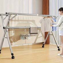 Drying Rack - Silver With Four Universal Wheels - View 2