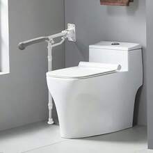 XISH 60cm Barras de Agarre para Bao para Discapacitados, Plegable Pasamanos, para Inodoro Barras de  de Ayuda para Bao Rieles de Inodoro, para Mayores Embarazadas, barra de  para bao - como se muestra en la figura - Ver 2