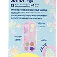 Pelikan Acuarela Junior Pastel con 12 Pastillas Colores Variados - como se muestra en la figura - Ver 4
