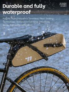 WEST BIKING Bicycle Seat Bag Large Capacity Fully Waterproof Road/Mountain Bike Seat Bag Long-Distance Riding Wear-Resistant And Scratch-Proof Storage Bag - Multicolor - View 7