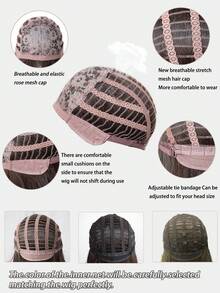 Short Bobo Wig 12inch Brown Straight Hair Wig Natural Daily Hair Synthetic Heat Resistant Wigs - Natural Black - View 8