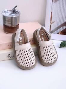 Infant Soft Bottom Breathable Woven Hollow Casual Summer Sandals - White - View 3