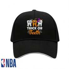 NBA Trick Or Th Halloween Costumes Dental Istant Dentist Giftbaseball Capbaseball Cap Suitable For Both Men And Women Unisex Baseball Cap, Retro Washed Hat, Outdoor Style - Color 6 - View 1
