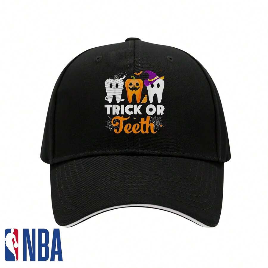 NBA Trick Or Th Halloween Costumes Dental Istant Dentist Giftbaseball Capbaseball Cap Suitable For Both Men And Women Unisex Baseball Cap, Retro Washed Hat, Outdoor Style - Color 6 - View 1