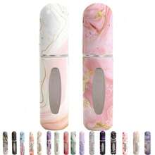 Perfume Travel Refillable Bottle Portable Mini SprayerEmpty Perfume Bottles With Unique Patterns Refill Pump Case For Traveling And Outgoing 2 Pcs Pack Of 5 Ml White And Pink - Trắng và Hồng - Xem 7