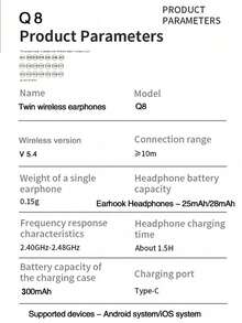 2026新款TWS真无线耳机 - 入耳式/半入耳式双模式，创新设计迷你情侣耳机，低延迟，Hi-Fi深沉低音立体声，触控操作，超长续航，高清通话，适用于音乐和游戏，兼容安卓和iOS系统