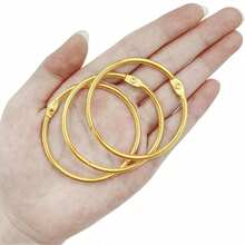 Gold Shower Curtain Hooks, Thickened Metal Material, Waterproof And Rust-Proof, Stainless Steel, Easy Installation, Anti-Slip. Suitable For Bathroom, Bedroom, Living Room, Windows, And An Ideal Choice For Home Bathroom Decor And Autumn Decoration. - Multicolor - View 3