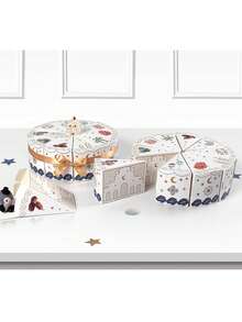 10-częściowe pudełko na cukierki w kształcie trójkąta na Ramadan, pudełko prezentowe na Eid Al-Fitr na Ramadan, odpowiednie do dekoracji na wesele, przyjęcie urodzinowe, artykuły na imprezę Eid Al-Fitr - Wielokolorowe - Zobacz 6