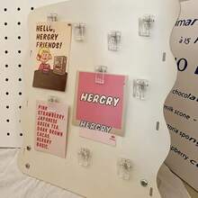 8个/12个亚克力磁性夹，用途广泛，可用于将便签和照片固定在冰箱、白板、储物柜、洗碗机上，也适用于厨房和家居装饰。 - 均碼 - 查看 5