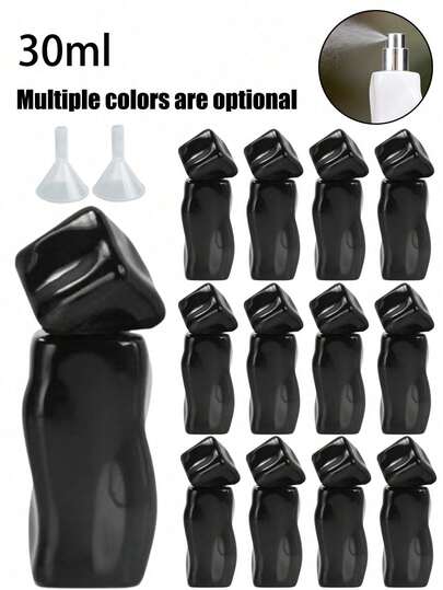 1pc 30ml Glass Spray Bottle | Refillable & Reusable Glass Perfume Atomizer Bottle For Fragrances, Essential Oils, Skincare, Hair Mist, Room Spray | Ideal For Diy, Travel, Home, Salon | Christmas, Valentine'S, Birthday Gift Idea With Elegant Cap | Leak-Proof, Decorative,Aesthetic Vanity Organizer, Wedding, Party Favor, Aromatherapy, Mini Bottle Set