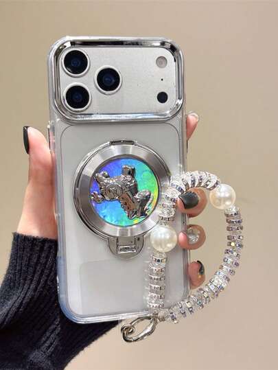 新款热销马年手机壳，高透明软壳，配彩色小马支架 | 通勤必备，优雅低调，马年时尚单品 | 新年、情人节、送给闺蜜、伴侣和朋友的完美礼物 | 防震、防滑、防刮 | 兼容 17 / 17 Pro / 17 Pro Max / 17 Air