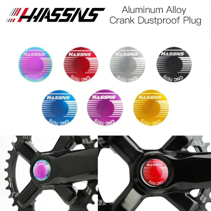 HASSNS Mtb Crank Dust-Proof Cover Cap Bicycle Hollowtech Integrated Crankset Dust Plug Mountain Bike Waterproof Screw Cycling - Multicolor - View 1