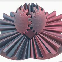 1pc ADHD Gear 3D Printed Rotating Ball, Finger Gear Spinner To Relieve Stress And Anxiety - Suitable For Sensory Needs, Finger Gear Ball - Unique Home And Office Decor, Party And Creative Gift - Multicolor - View 12