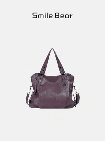 2026秋冬新款高性价比大容量手提包，百搭时尚休闲通勤单肩斜挎包，上班族和学生外出逛街、图书馆学习必备实用包款