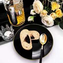 50/36/24/12pcs 7inch/9inch Disposable Paper Plates, Leak-Proof & Thick, 3-Second Cleanup, Party & Camping Use, Reusable, Ideal For Birthday, Graduation, Christmas, Thanksgiving, Halloween Events