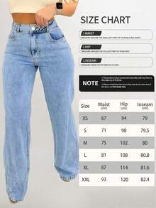 Women's Denim Jeans - Wide-Leg Loose Fit Mid-Rise Boyfriend Jeans, Y2K Style Denim Pants - màu đen - Xem 7