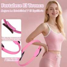 Anillo De Resistencia para PilatesCírculo De Pilates Accesorio De Fitn para Piernas Glúteos Abdomen Y Entrenamiento Central - Negro - - Ver 5