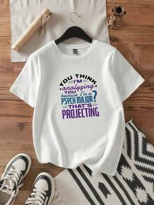 Psychology Major Psych Student Funny Projecting Quote T-Shirt - Trắng 9 - Xem 1