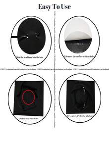 1pc Graduation Hat Headband Protects Your Graduation Hat Upgrade Insert Hairstyle Hat Accessories With Graduation Gift, No Graduation Hat