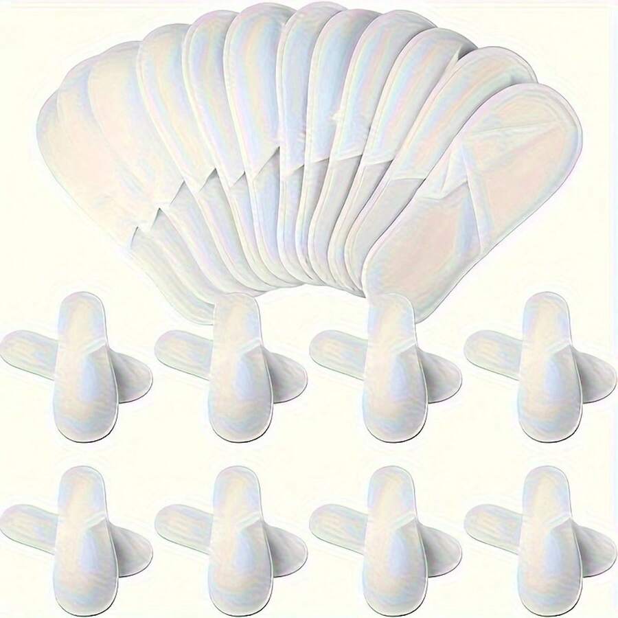 5 đôi/10 đôi dép dùng một lần, mềm mại và thoáng khí với đế dày chống trơn trượt, thích hợp sử dụng tại nhà, khách sạn hoặc khi đi du lịch. - Nhiều màu - Xem 1