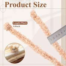 39.37 英寸超大珊瑚绒材质管道清洁刷，雪尼尔绒条，管道清洁刷工艺 DIY 项目和工艺用品装饰品 - 彩色 - 查看 3