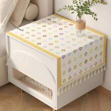 American Style Bedroom Bedside Cabinet Cover Cloth, Small Rectangular Tablecloth, Luxury Microwave Oven Refrigerator Dust Cover, Washing Machine Dust Cover Cloth - Multicolor - View 8