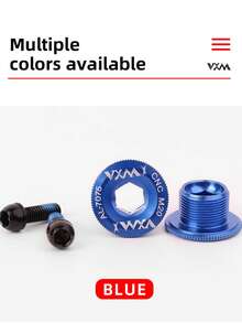VXM 山地自行车 M18 M19 M20 曲柄螺丝 CNC 7075 铝合金曲柄盖自行车零件，兼容 Shimano 螺栓盖 - 彩色 - 查看 12