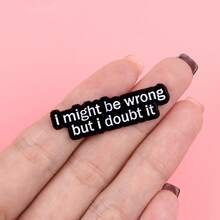 'THANK GOD' Phrase Enamel Pin Funny Quotes Brooch Pines Lapel Pins Badge On Backpack Clothing Accessories Jewelry Friends Gifts