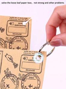 250pcs Punched Protection Labels, Loose-Leaf Paper Hole Reinforcement Labels, Round Stickers, Self-Adhesive Binding Paper Stickers, Back To School, School Supplies - Multicolor - View 9