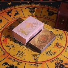Pink Tarot Cards With Guide Book - Waterproof, Wrinkle Resistant, Gold Foil For Beginners - Multicolor - View 1