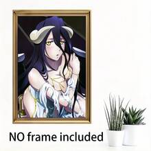 1pc Overlord Albedo "Reflection Of Desire" Anime Wall Art - Ununframe Canvas Print, Vibrant Artistic Decor For Living Room, Bedroom, Office - Detailed Character Design, Perfect Gift For Anime Fans, - 彩色 - 查看 2