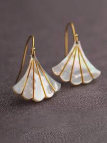 2pcs/Set Vintage Bohemian Style Faux Pearl Decor Art Bridal Wedding Earrings, Modern Bridesmaid Gift - Multicolor - View 12