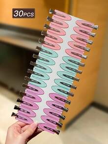 30 chiếc kẹp tóc trong suốt dành cho nữ, kẹp cá sấu liền mạch, kiểu dáng tối giản và đa năng, phụ kiện tóc, phù hợp cho trang phục thường ngày, đi chơi và hẹn hò, kẹp tóc, ghim cài tóc, phụ kiện đội đầu, trâm cài tóc - nhiều màu - Xem 6