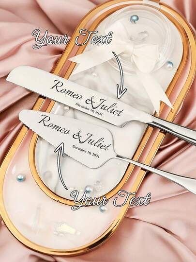 Juego personalizado de cuchillo y tenedor de acero inoxidable para pastel, que incluye cuchillo de pastel y tenedor de pastel. Juego de pastel de San Valentín, juego de cuchillo y tenedor de pastel de boda. Personalizable con nombre y texto personalizado. Adecuado para bodas, cumpleaños, aniversarios, graduaciones, despedidas de soltero/soltera, regalos de boda. Un regalo único para ella o él, perfecto para el Día de San Valentín, el Día de la Madre, el Día del Padre, aniversarios y Navidad.