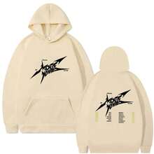 sweat-shirt à capuche pour hommes et femmes de la tournée en direct P1Harmony Live Tour 2025, mode Kpop, sweat-shirt à capuche, unisexe, pull oversize casual - Gris pâle - Voir 6