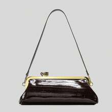 Bolso de mano de metal con bola redonda, nueva bolsa francesa elegante para mujer, bolso de noche de hombro 2025 - Multicolor - Ver 9