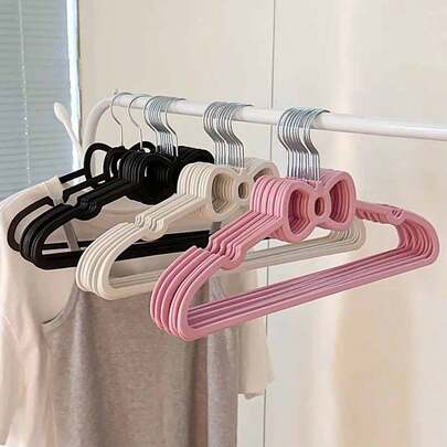 10개 귀여운 나비 매듭 회전 후크, 코트, 재킷, 셔츠 및 드레스 보관, 옷장 정리, 집 장식, 침실 가구, 아파트 및 기숙사 필수품에 이상적, 관계 및 관심사 표시에 적합