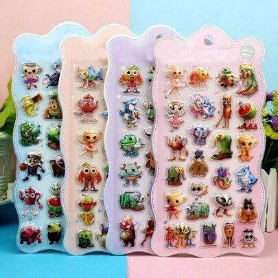 Hình dán động vật Ý, thích hợp để tự trang trí điện thoại, máy tính xách tay, hình dán hoạt hình 3D dễ thương, quà tặng.