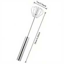 A Stainless Steel Multi-Function Egg Beater And Foam Maker, Household Baking Tools, Hand-Held Mixer For Whipping Eggs And Cream - A Necessary Kitchen Gadget For Mixing Tasks