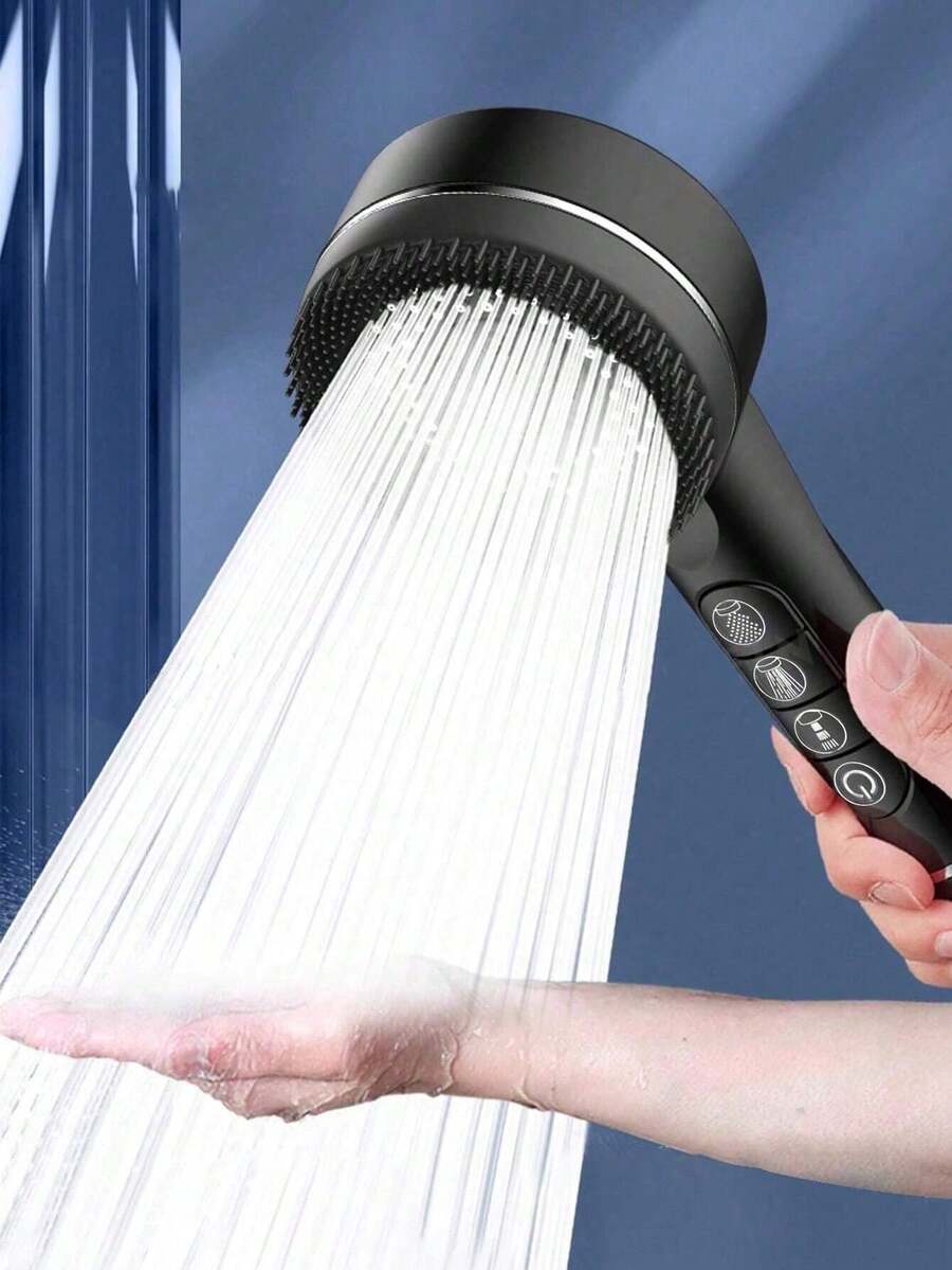 3pcs High Pressure Shower Head Set, Includes 1.5m Shower Hose & ABS Holder, Bathroom Handheld Massage Spray Nozzle, Suitable For Shower, Bathtub, Hot Water Heater