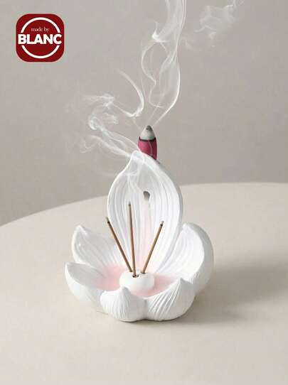 Arabic Home Decor: Exquisite Handcrafted Lotus-Shaped Incense Burner- Perfect For Burning Traditional Oud And Bakhoor - Ideal Gift For Mother's Day, Wedding Celebrations, And Eid Al-Adha - Adds A Touch Of Luxury And Serenity To Middle Eastern Homes