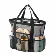 Mesh Swimming Bag, Fitness Bag, Fashionable Sports Ultralight Handbag, Beach Bag - Multicolor - View 11