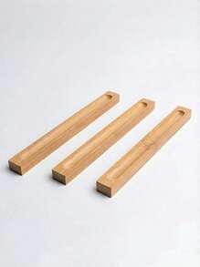 1pc/3pcs-1set Bamboo Incense Holder & Incense Box - Khaki - View 7
