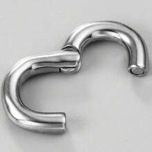 1 chiếc khuyên tai bằng thép không gỉ 316L, kiểu dáng thời trang, dùng để nong lỗ tai, phù hợp cho cả nam và nữ. Quà tặng trang sức thời trang. - 2 ngắn - Xem 3