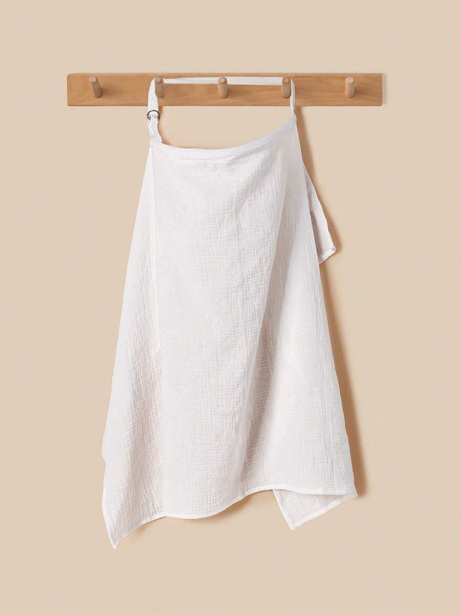 1pc Breathable Cotton Muslin Multi-Use Nursing Cover, Breastfeeding Scarf, Stroller Sun Shade & Wind Shield