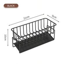 1个多功能壁挂式沥水架，厨房置物架，免打孔抹布架，壁挂式调味料架，家用沥水篮，水槽收纳整理架，皂海绵架，家居厨房用品