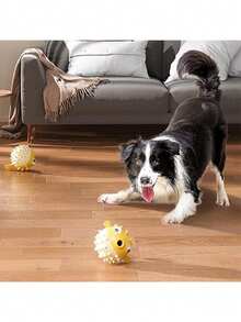 Interactive Slow Feeder Dog Toy, Durable & Sturdy Dog Puzzle Toy, Indestructible Dog Chew Toy, Keeps Dogs Busy, Interactive Slow Feeder, Durable Toy, Cleans Teeth - Multicolor - View 3