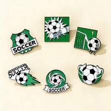 足球迷专属胸针！超级可爱又有趣，充满足球元素。无论别在球衣、背包还是衣领上，都适合日常佩戴和作为节日礼物。 - 綠色 - 查看 6